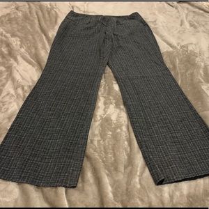 Black and white dress pants